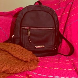 Black leather Rosetti backpack