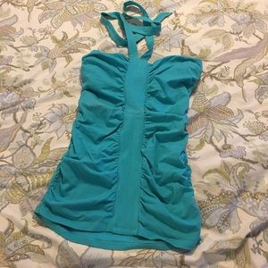 Victoria’s Secret cotton halter built-in bra top