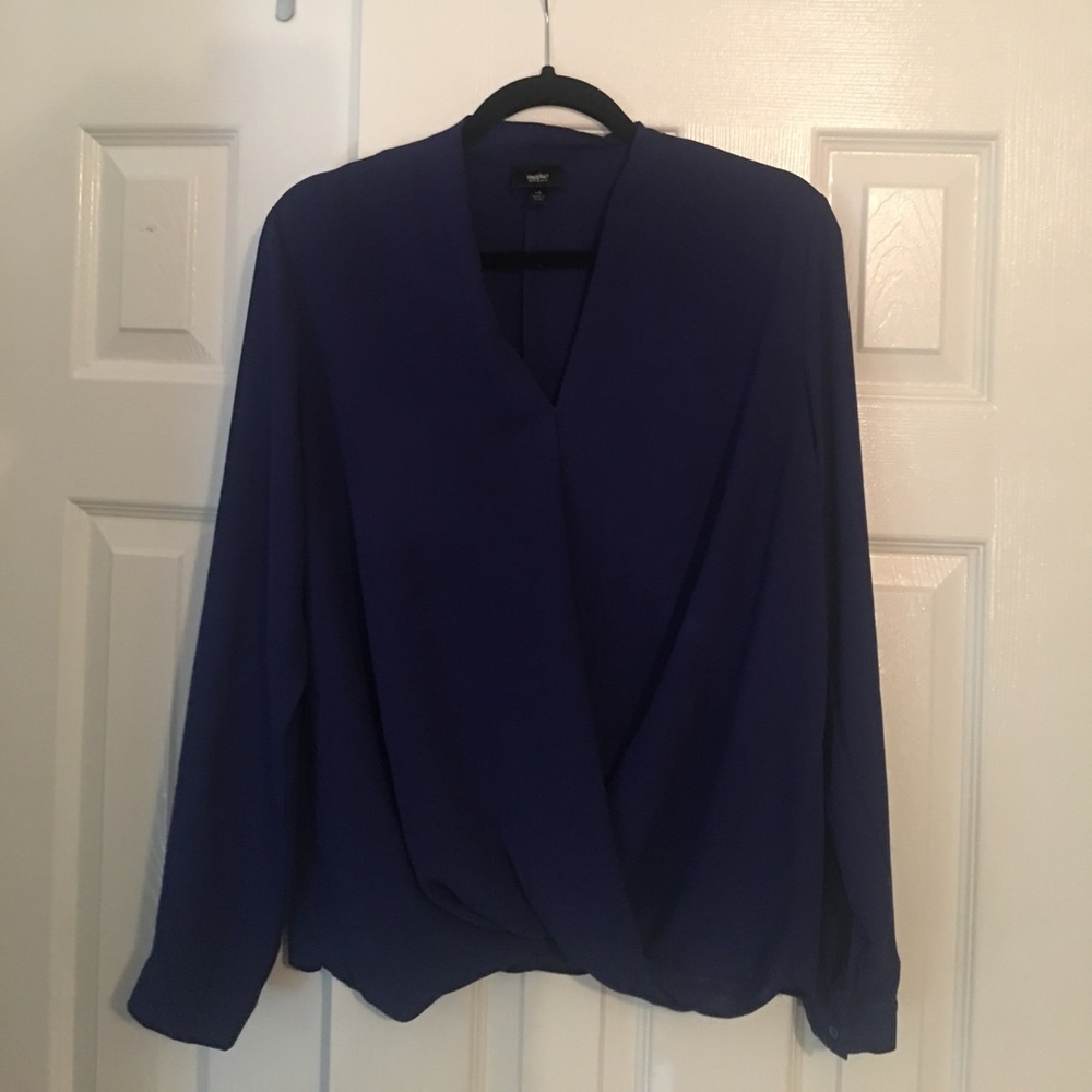 Royal blue blouse