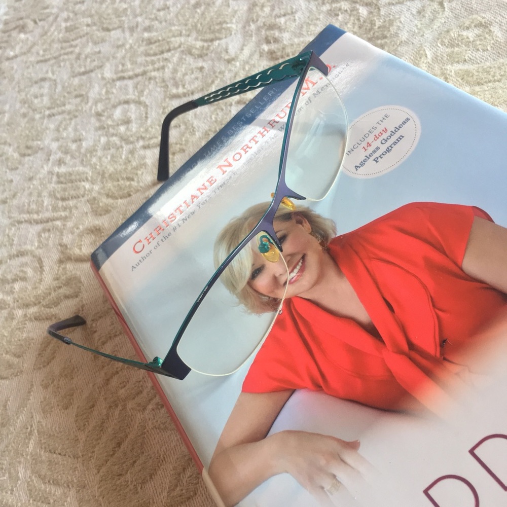 Aqua & Black Aluminum Cut-Out Readers