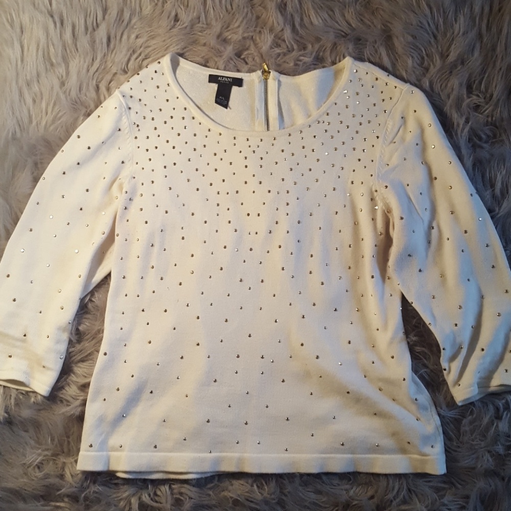 Alfani Bedazzled Top