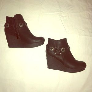 Vintage Wedge platform bootie