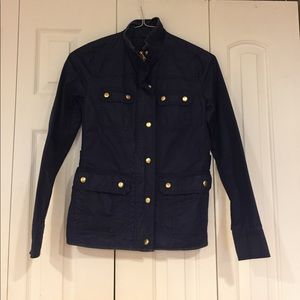 Jcrew dark blue military jacket
