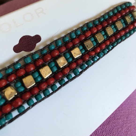 🆕 Distressed Metal and Bead Choker - Picture 2 of 3