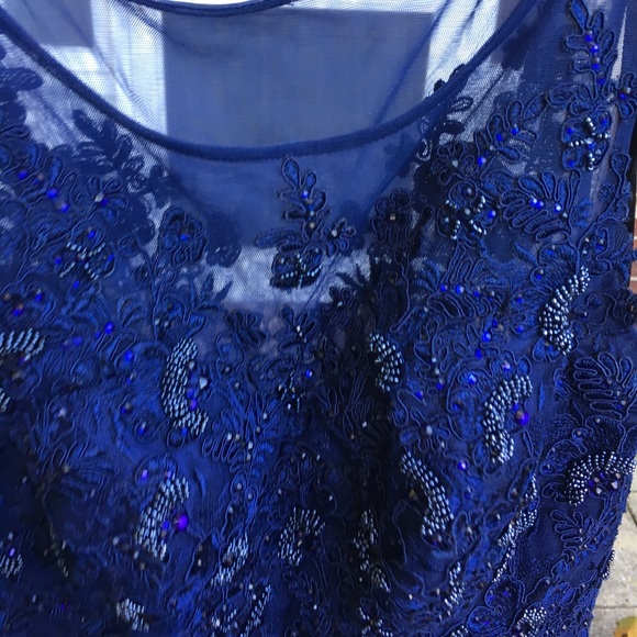 JVN by Jovani 47388 navy short homecoming dress - Picture 7 of 8