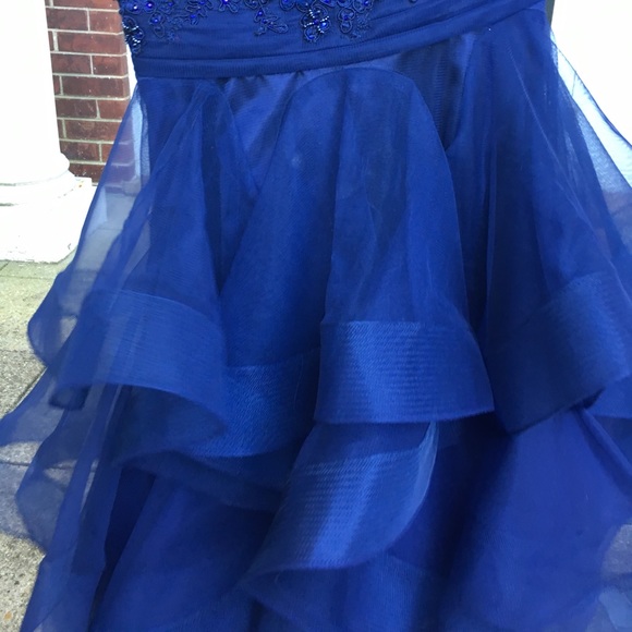 JVN by Jovani 47388 navy short homecoming dress - Picture 3 of 8