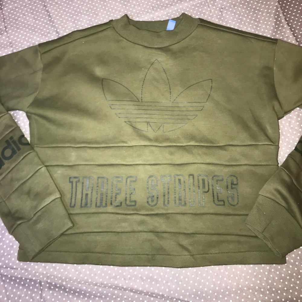 Adidas sweatshirt Green Size: Medium