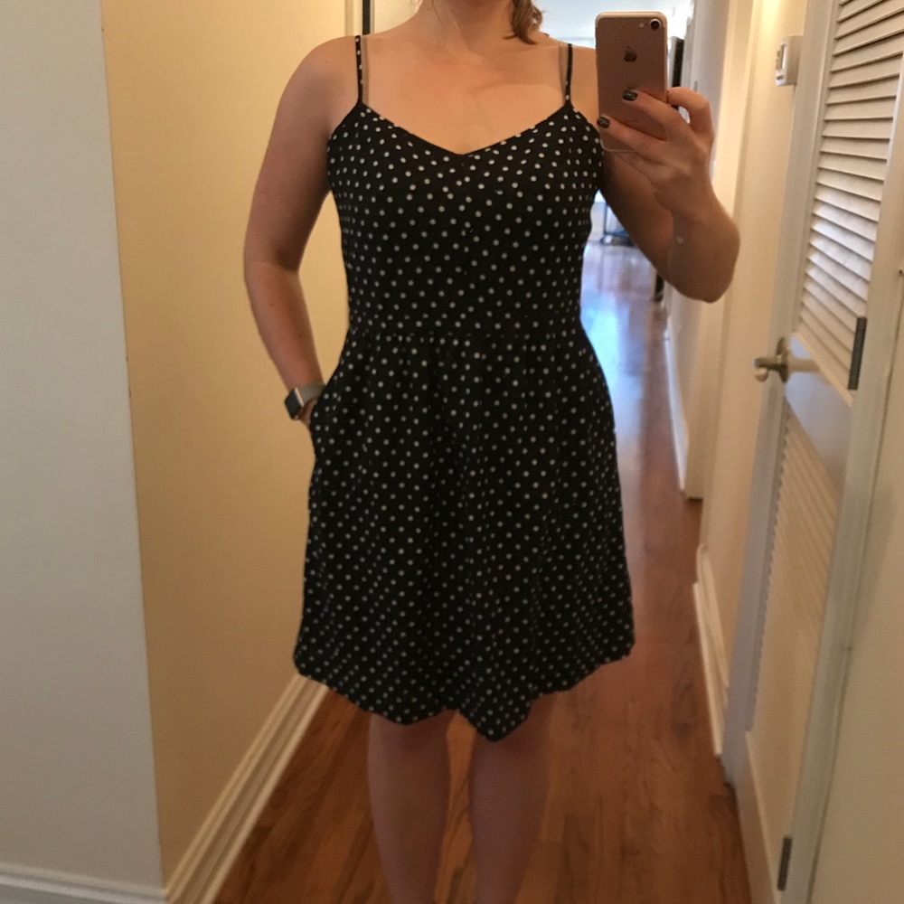 J Crew Polka Dot Tank Dress