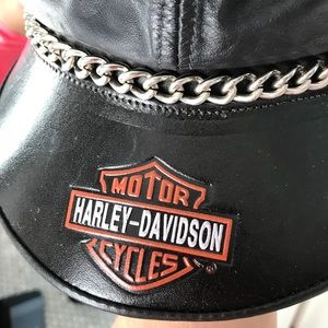 Harley-Davidson vintage leather cap