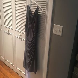 Ralph Lauren Dress w Cowl Neck, M, Grey, Sz 8