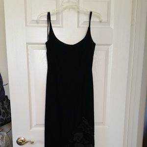 black velvet evening dress