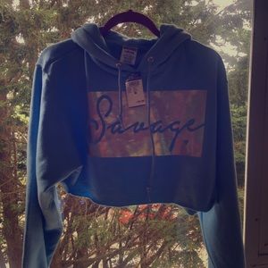 NWT Baby Blue Rue 21 Crop Top Holdie