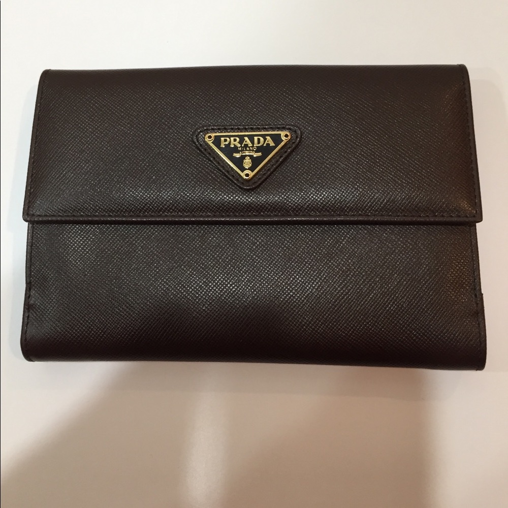 Prada brown Leather Wallet