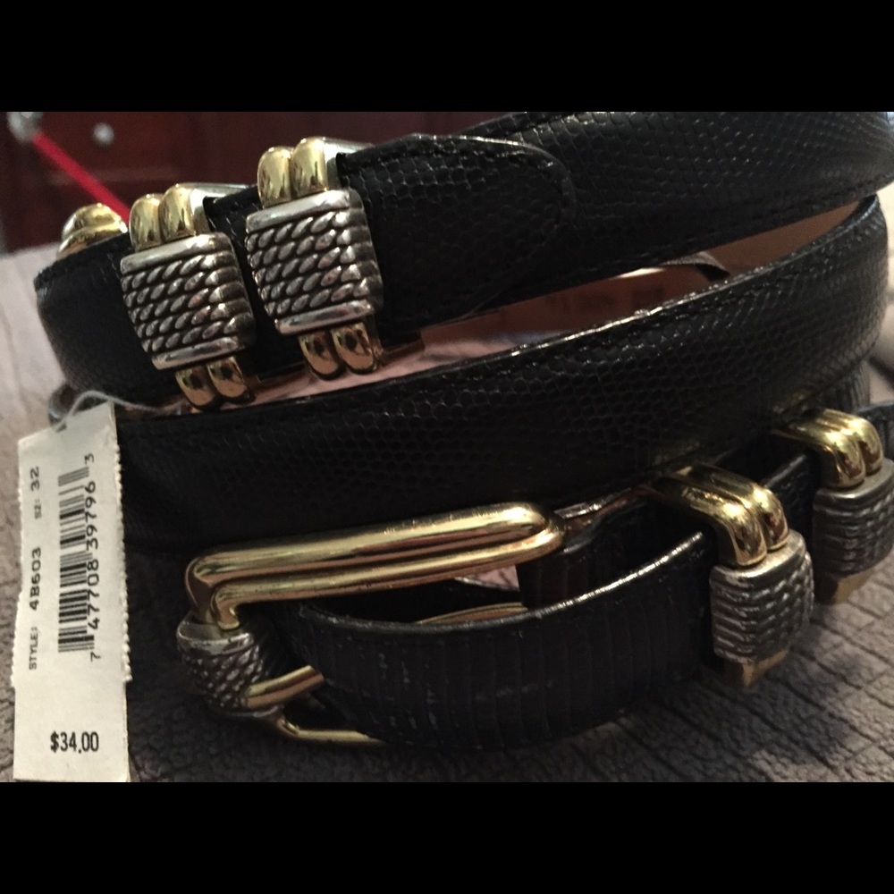 Brighton women’s leather belt bundle ML 32