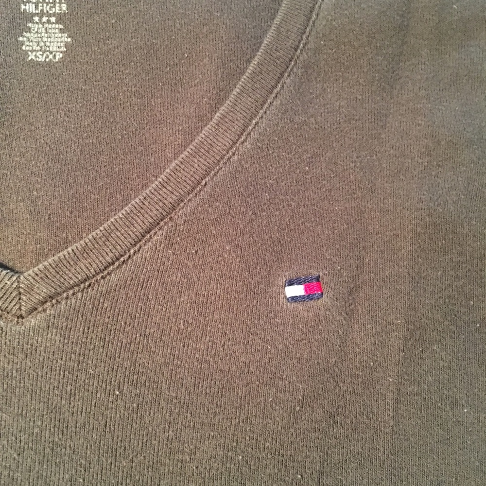 Brown Tommy Hilfiger VNeck - Picture 4 of 5