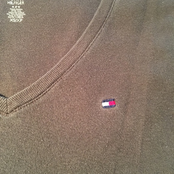 Brown Tommy Hilfiger VNeck - Picture 4 of 5