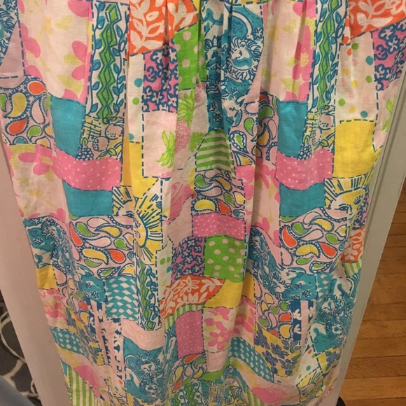 Strapless patterned Lilly Pulitzer dress - Picture 3 of 5