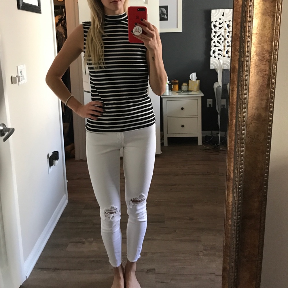 NWT WHOWHATWEAR Mock Neck Tank!