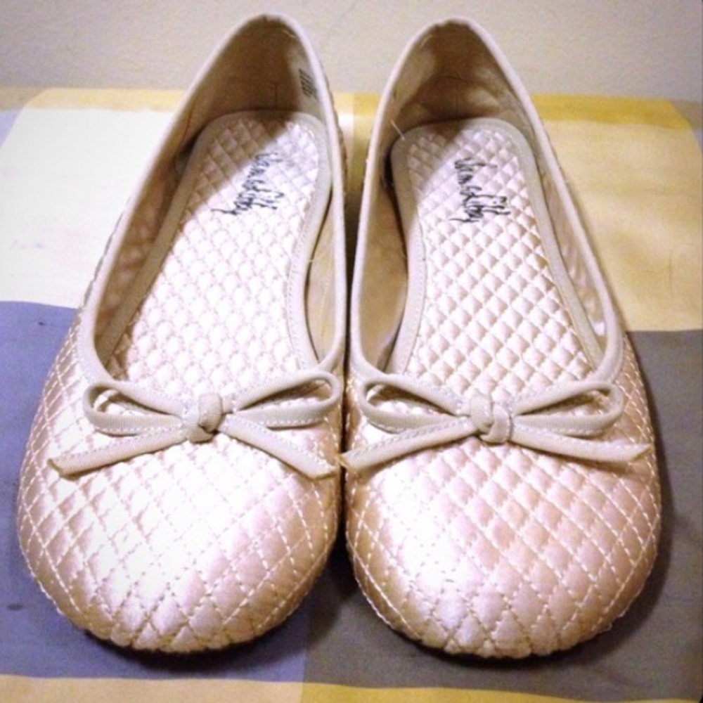 Sam and Libby satin ballet flats