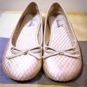 Sam and Libby satin ballet flats
