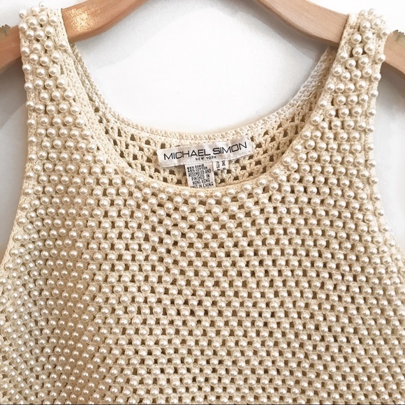 VINTAGE PEARL TOP - Picture 2 of 6