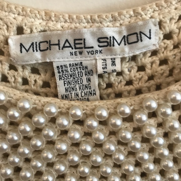 VINTAGE PEARL TOP - Picture 4 of 6