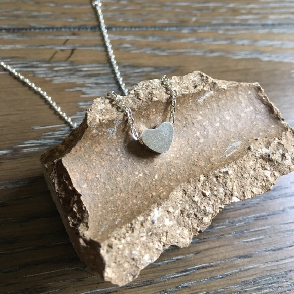 Dainty Heart Layering Necklace Gold Rose Gold - Picture 4 of 7