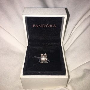 Pandora sterling silver guitar and frog