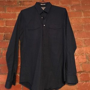 Awesome Express fitted button down.