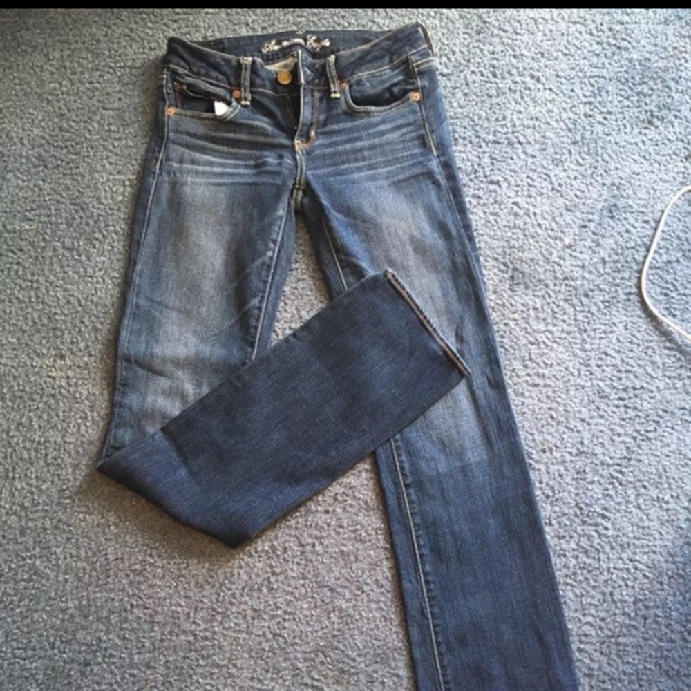 4 Long American Eagle skinny jeans