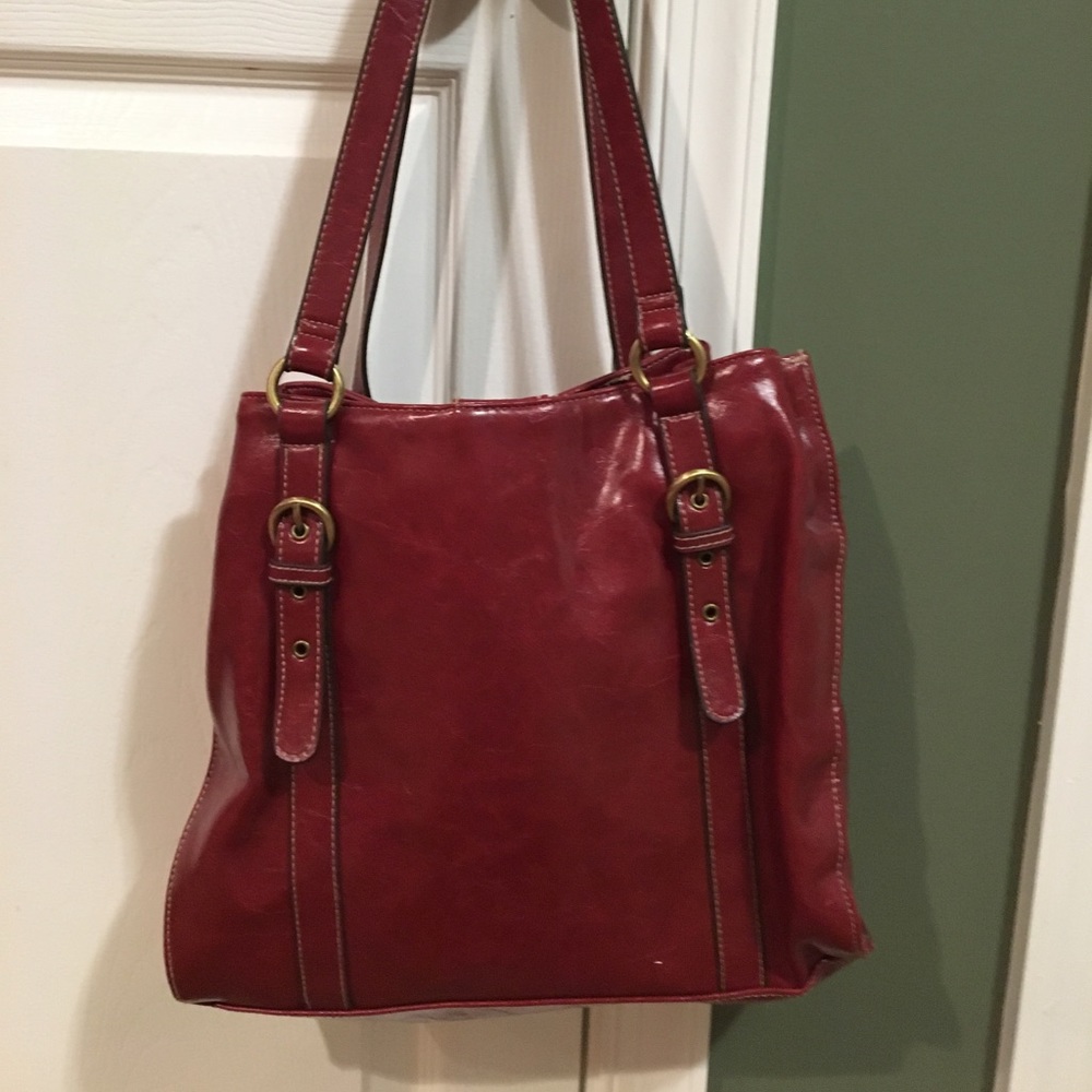 Faux leather purse