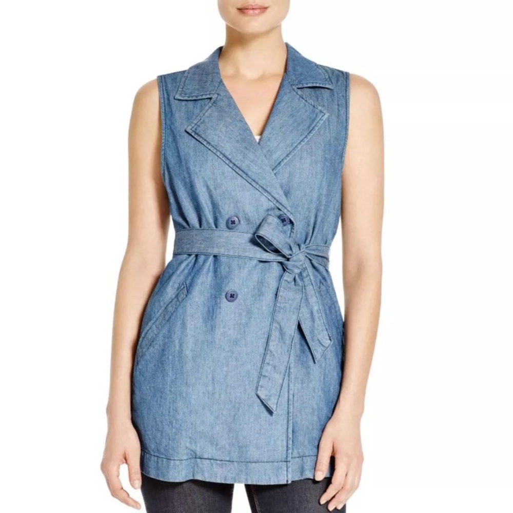 Sanctuary by Anthropologie Chambray Denim Vest - Picture 2 of 8