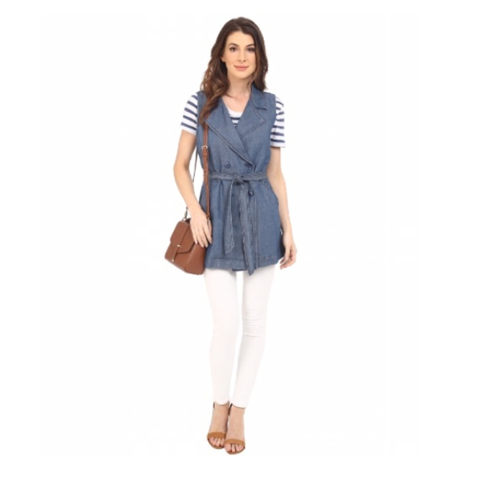 Sanctuary by Anthropologie Chambray Denim Vest - Picture 5 of 8