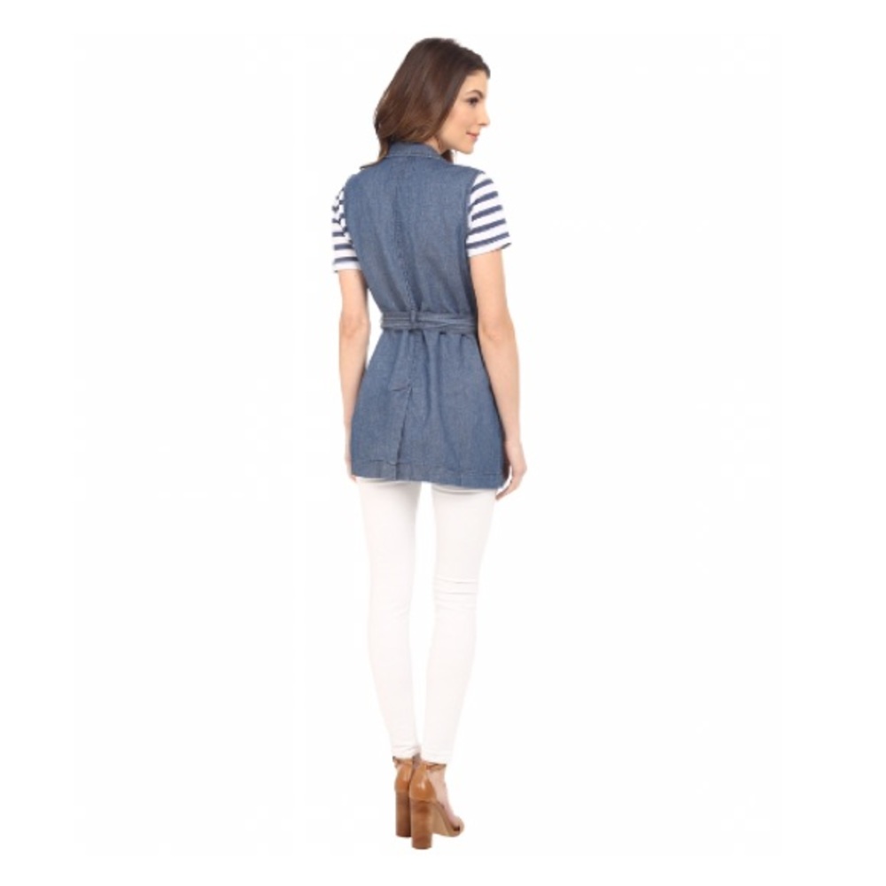 Sanctuary by Anthropologie Chambray Denim Vest - Picture 6 of 8