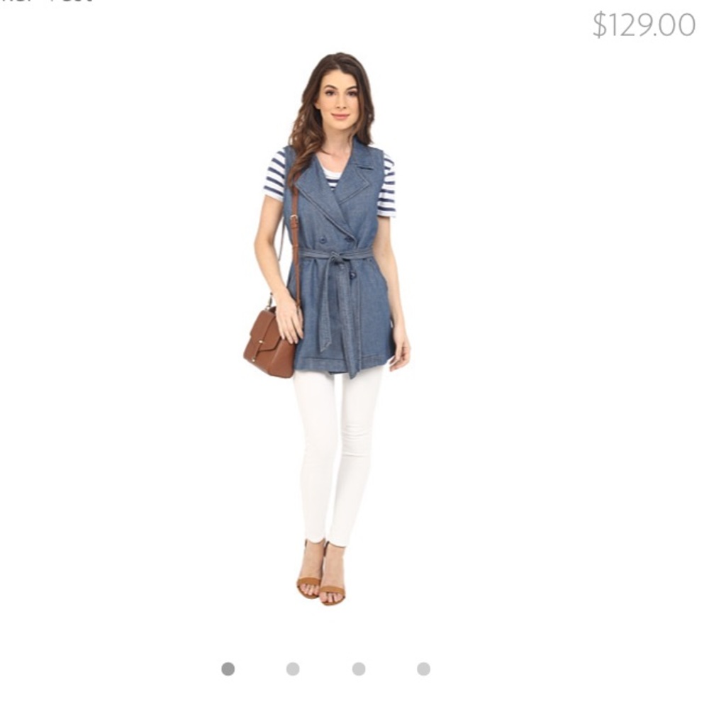 Sanctuary by Anthropologie Chambray Denim Vest - Picture 7 of 8