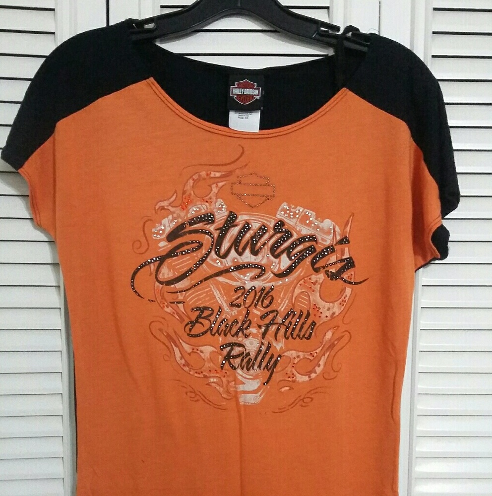 Harley Davidson women's bling tee