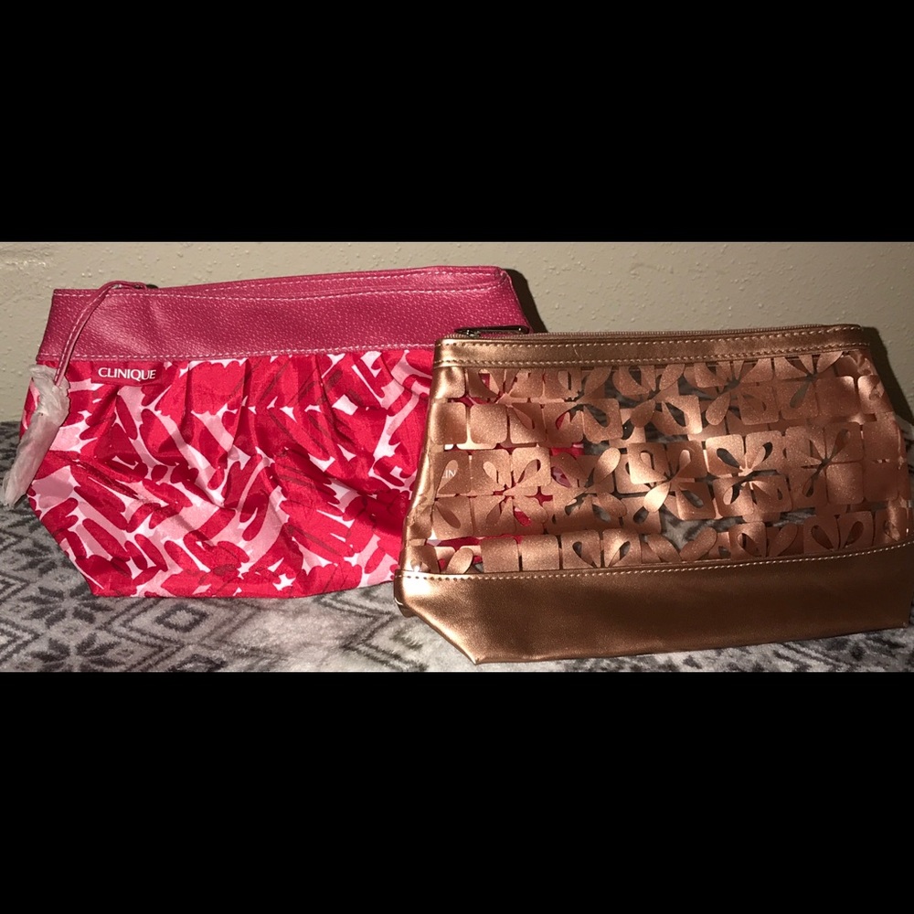 NWOT Clinique lot of  2 Makeup Bags