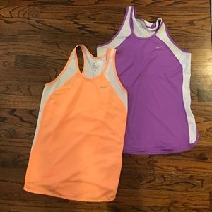 Set of 2 Nike dri-fit tanks