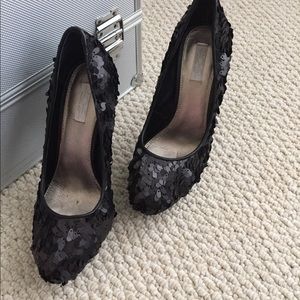Black Sequin heels