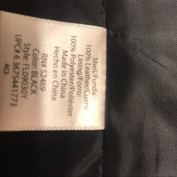 VINTAGE BLACK LEATHER JACKET - Picture 3 of 4