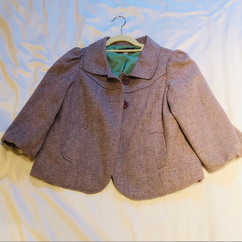TAUPE URBAN OUTFITTERS LUX JACKET SIZE M