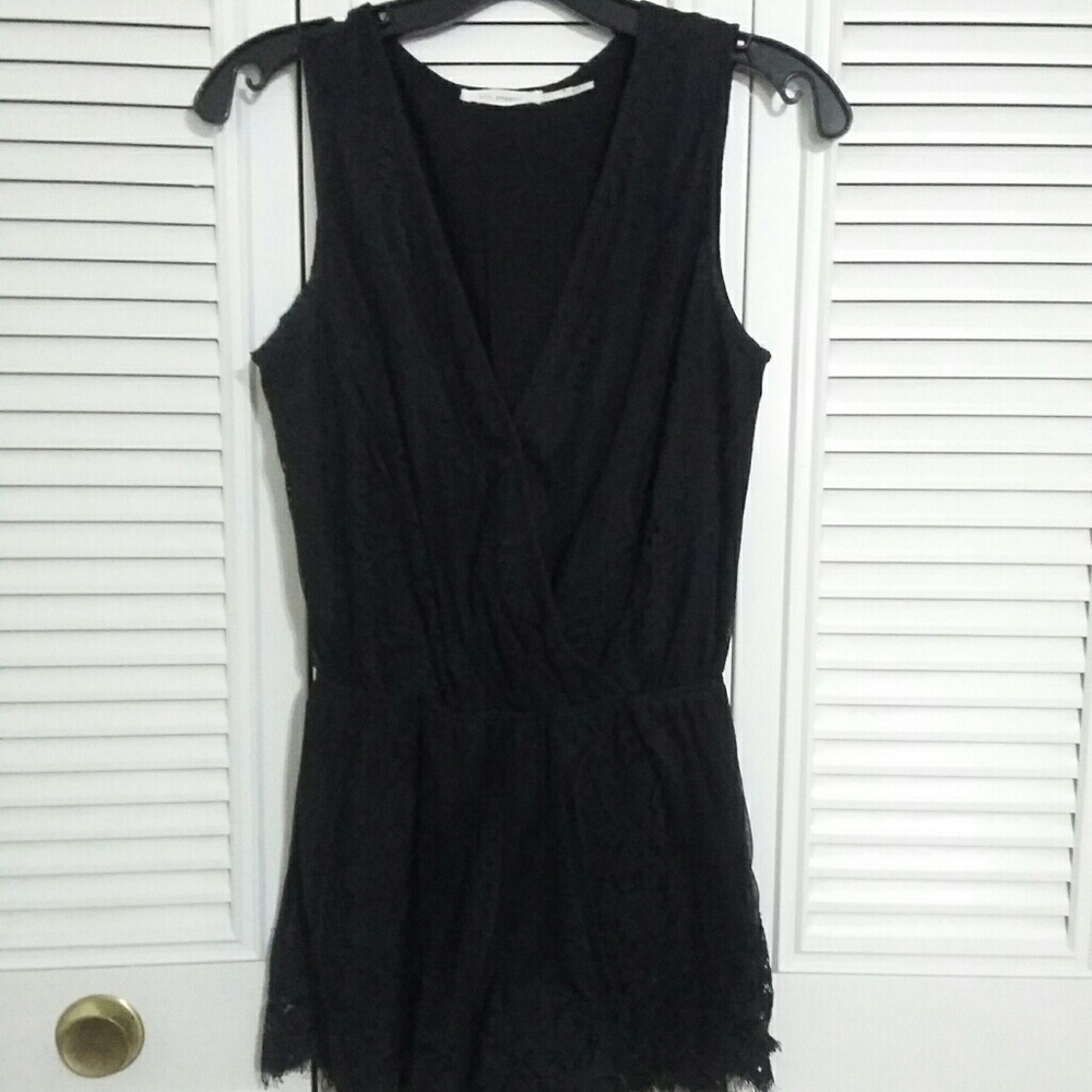 Women's Black Lace Romper Size Small
