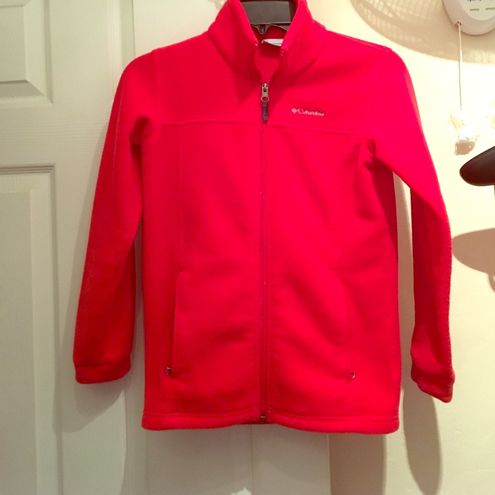 Columbia fleece jacket in red