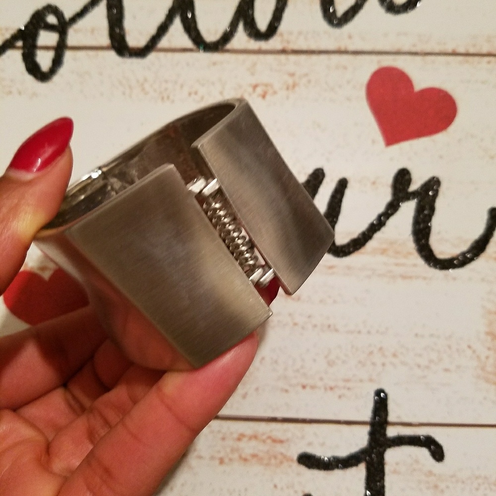Matte Silver Bangle - Picture 3 of 4