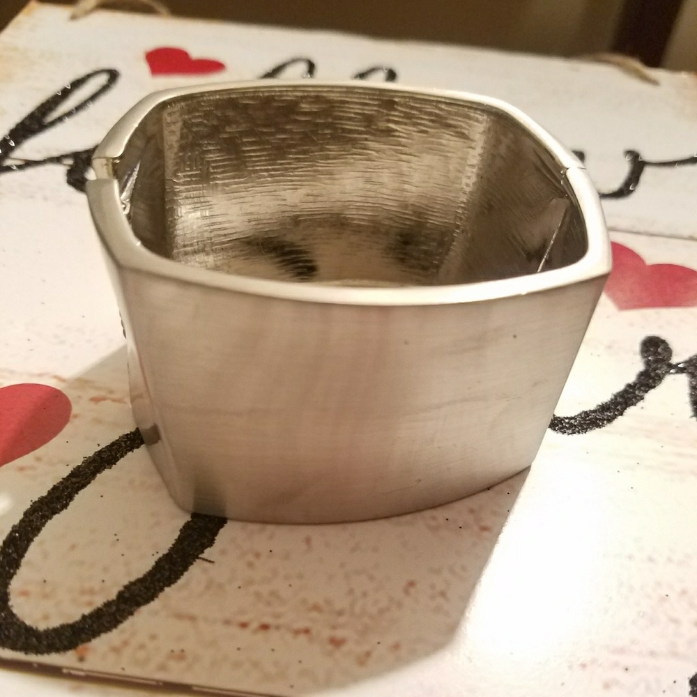 Matte Silver Bangle - Picture 4 of 4