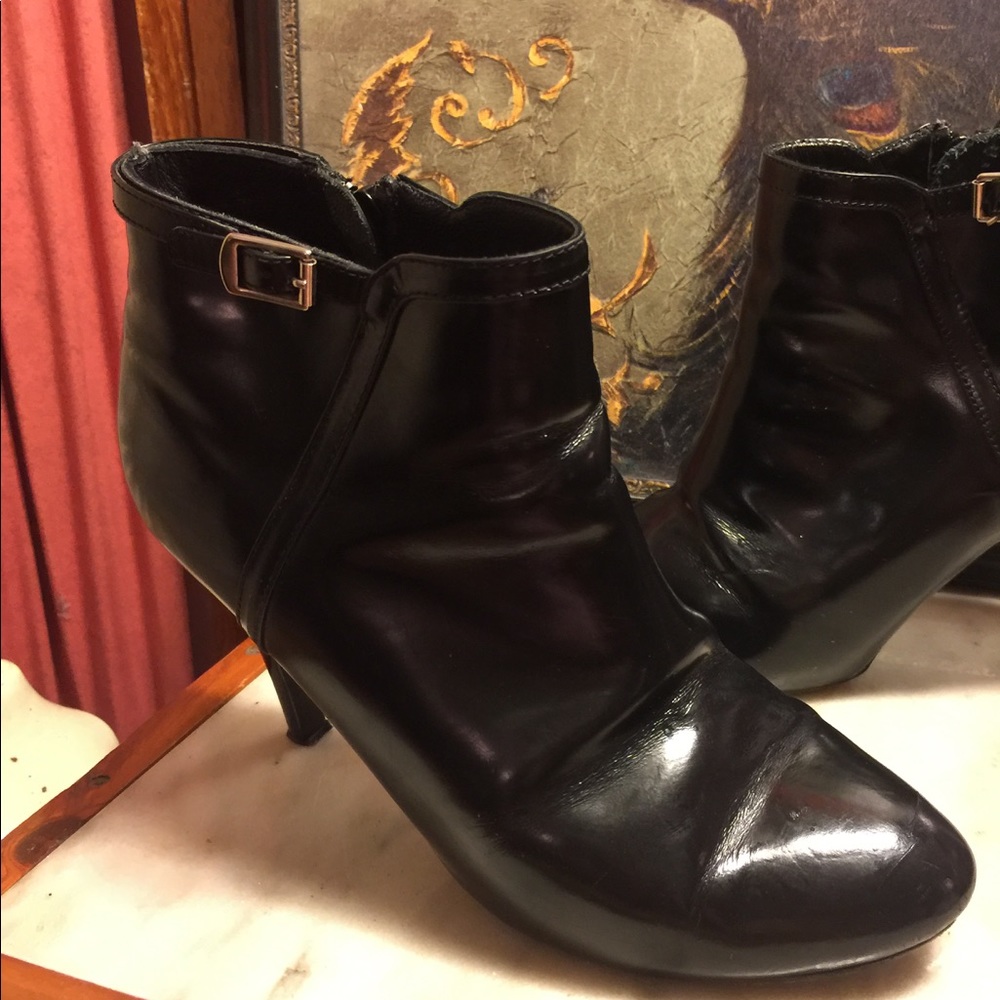 SALE🌷SZ 10-CHLOÉ BLACK LEATHER 4" ANKLE BOOTS - Picture 8 of 8