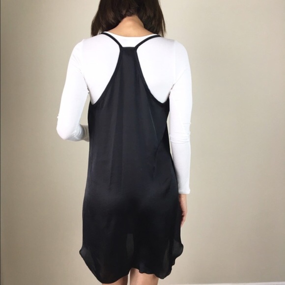 ON SALE.Two piece satin ale slip with with top - Picture 2 of 3