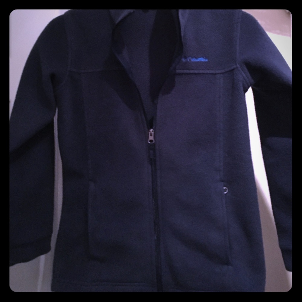 Columbia fleece jacket in navy blue