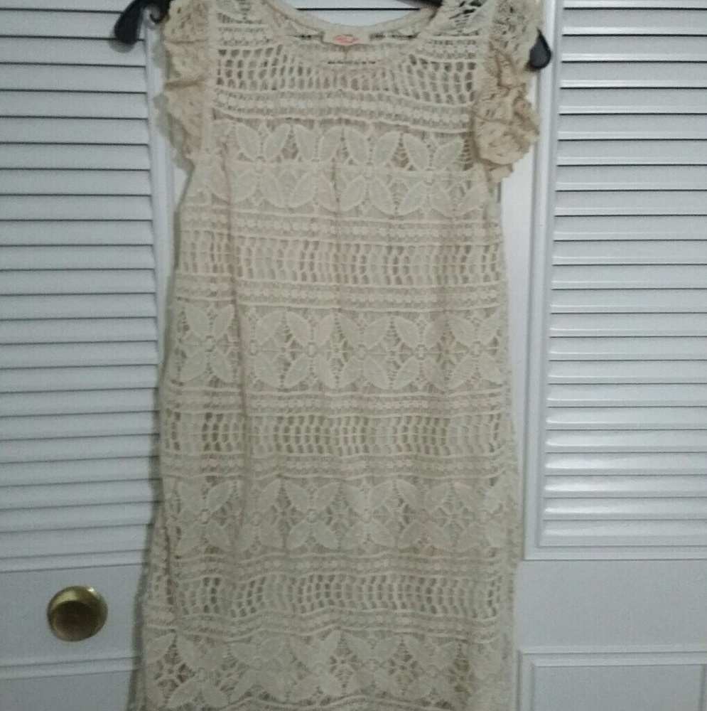 Womens Floral Lace Dress