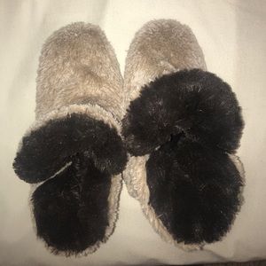 Brown Slipper Booties (Size 7-8)